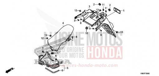 KOTFLUEGEL, HINTEN WW125AK de 2019